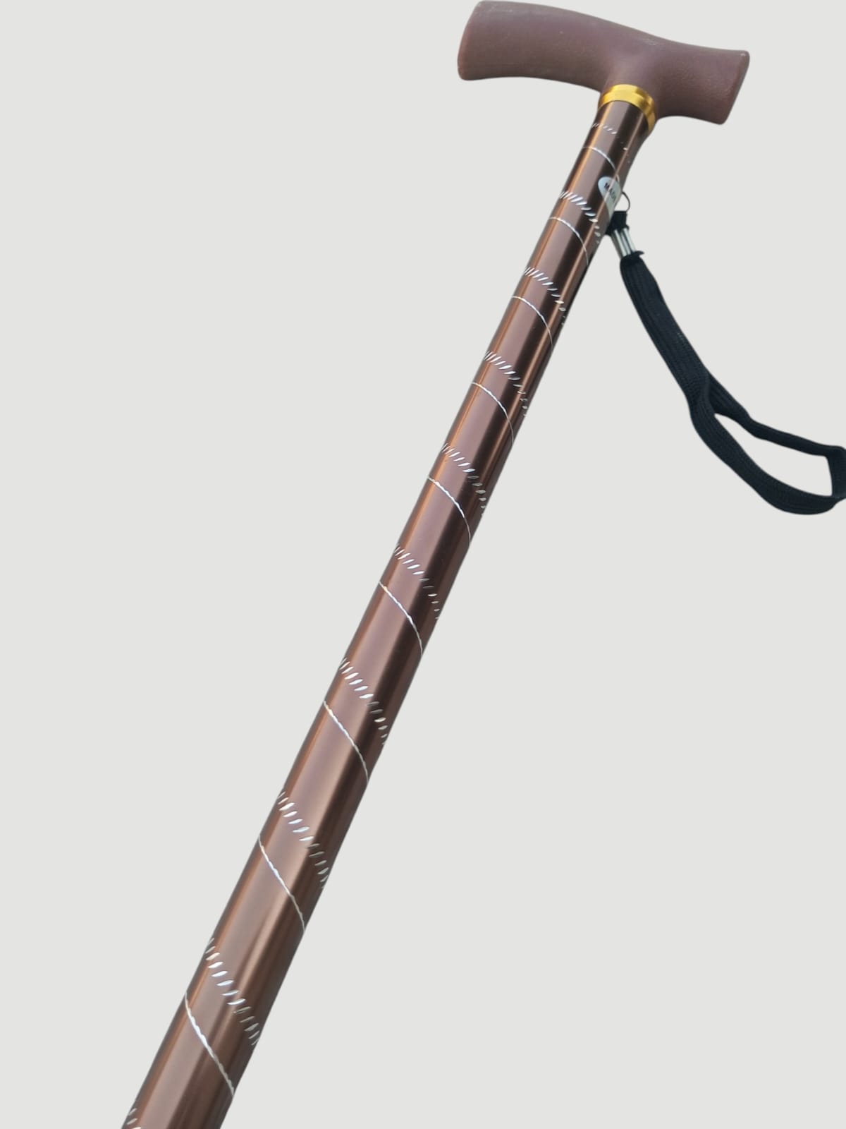 Premium Adjustable Aluminium Walking Stick – Bronze LINE COLER