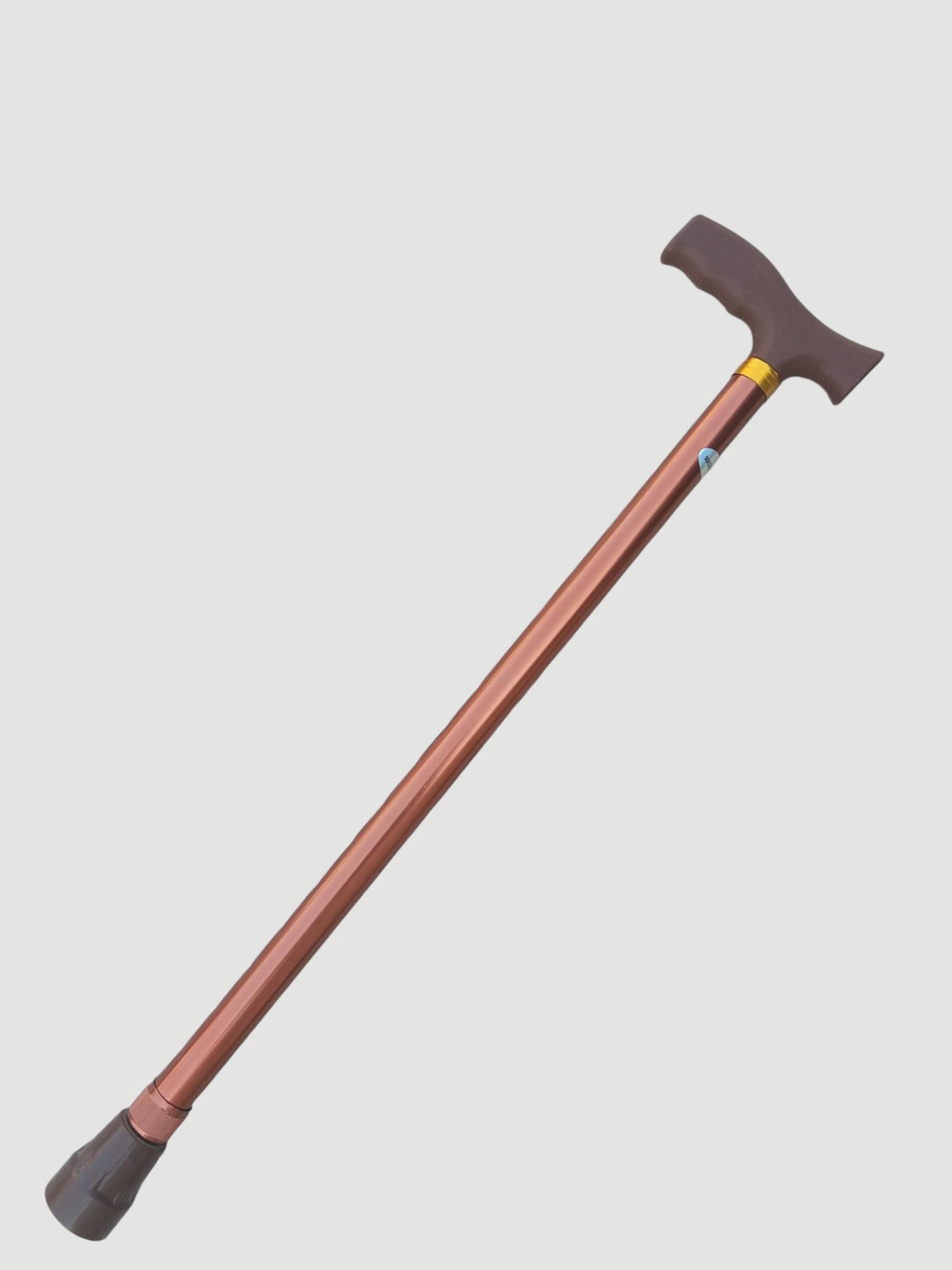 Premium Adjustable Aluminium Walking Stick – GREEN BROWN   SAFA