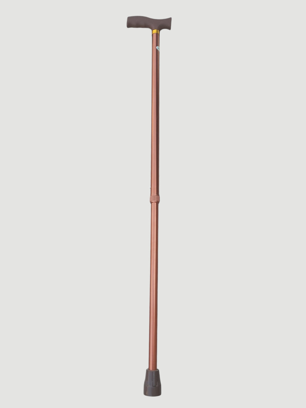 Premium Adjustable Aluminium Walking Stick – GREEN BROWN   SAFA