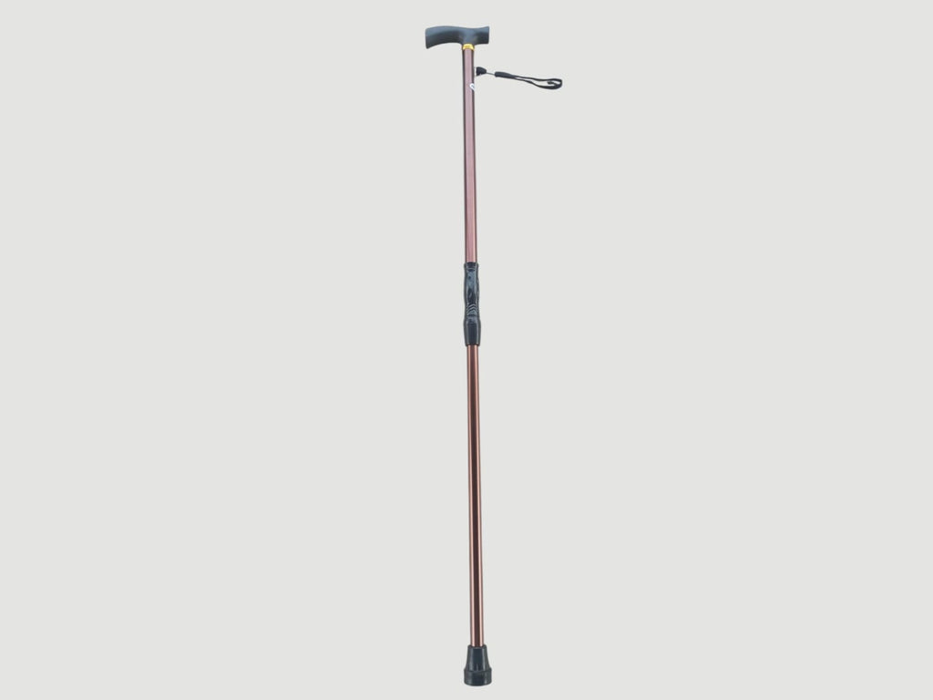 NEW  Adjustable Aluminium Walking Stick – BROWN