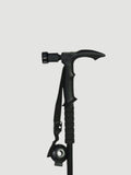 T-handle Hiking Stick with Torch black