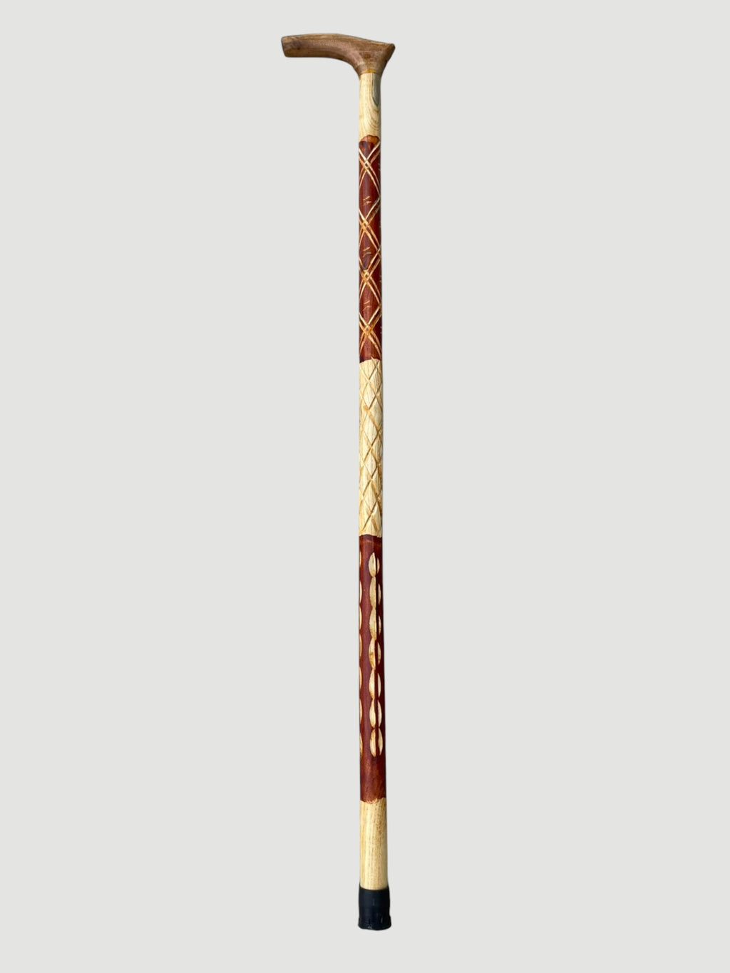 Premium Shahtoot Wood Walking Cane – Classic (white / Brown) coler