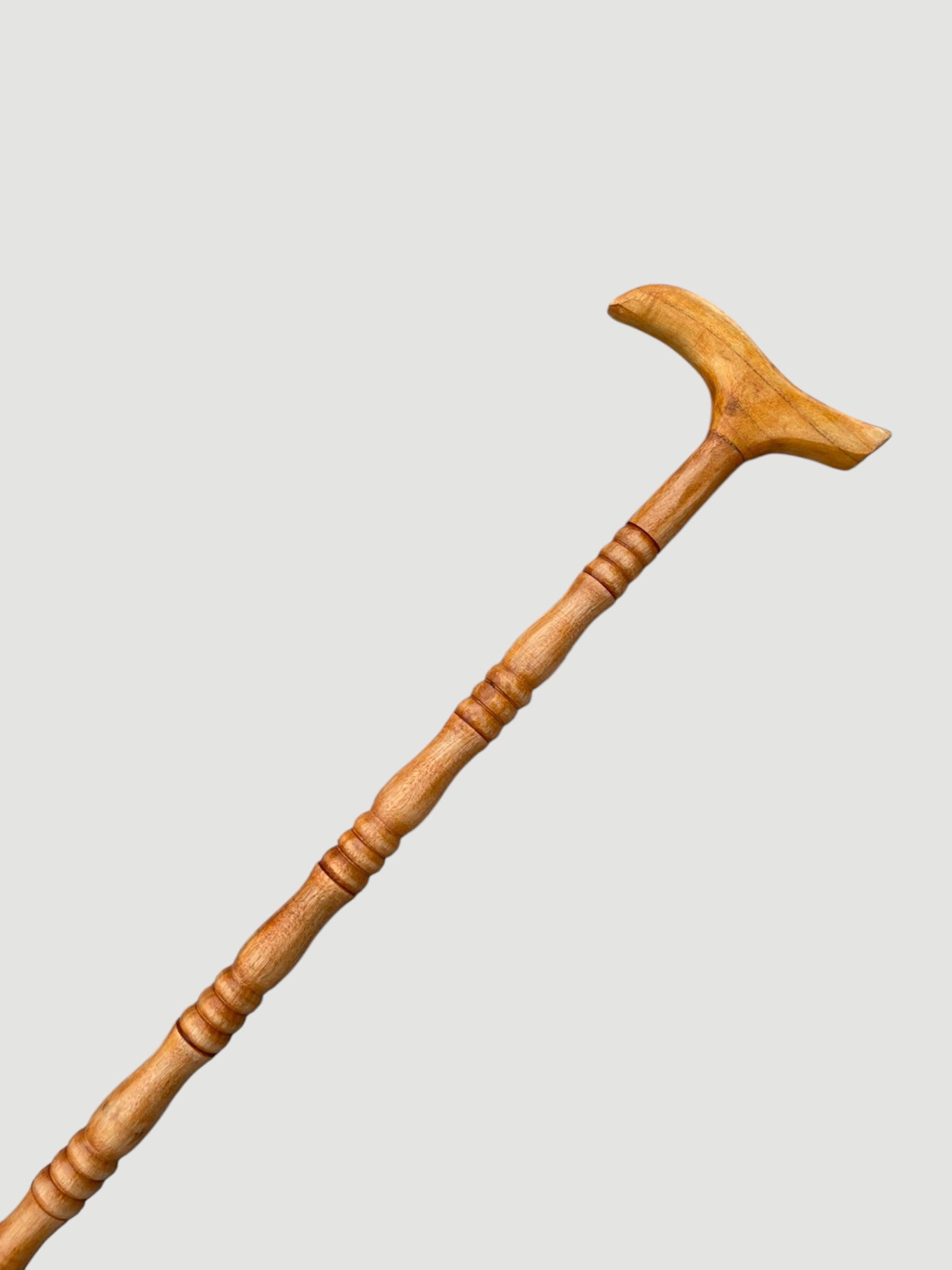 Premium Shahtoot Wood Walking Cane – Classic camel (Derby T Sahpe handle)
