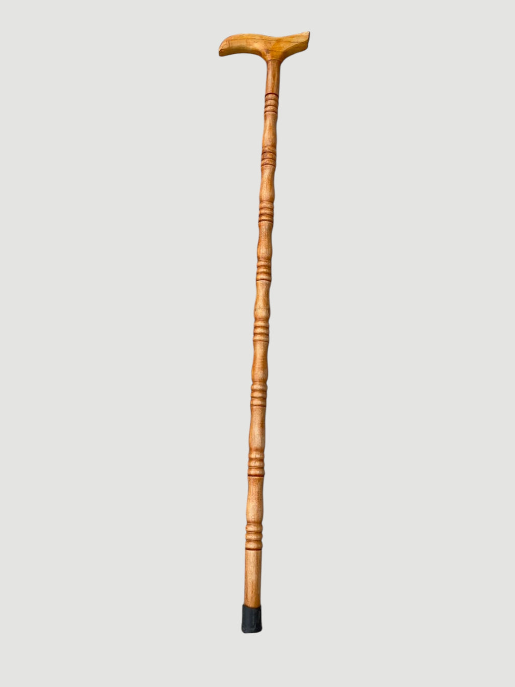 Premium Shahtoot Wood Walking Cane – Classic camel (Derby T Sahpe handle)