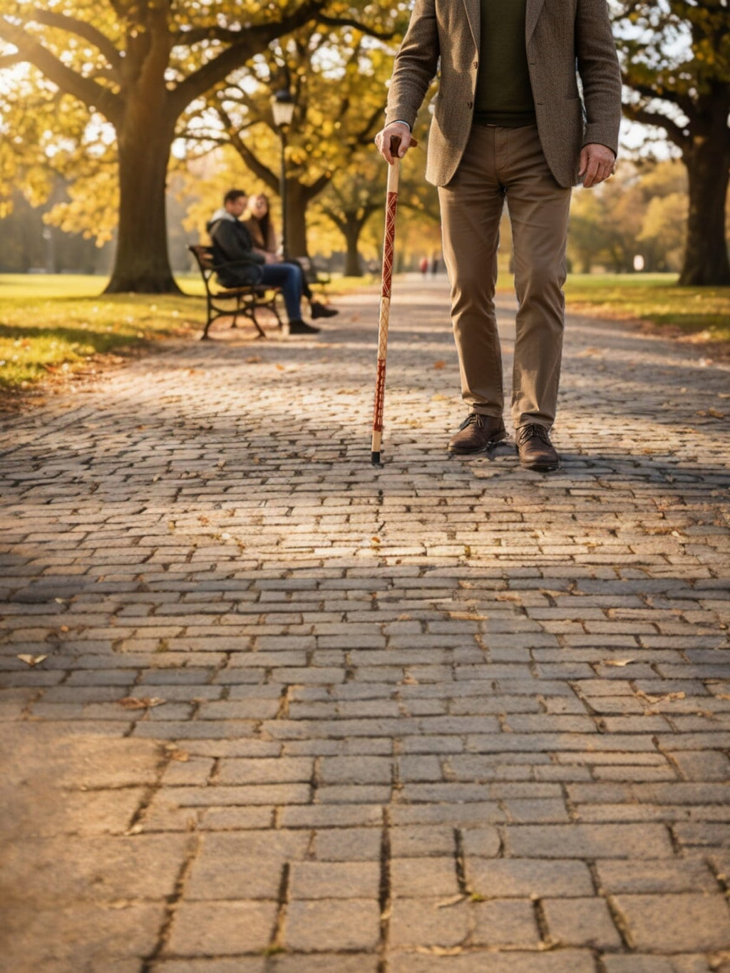 Premium Shahtoot Wood Walking Cane – Classic Brown (Derby T Sahpe handle)