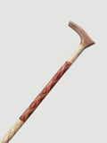 Premium Shahtoot Wood Walking Cane – Classic Brown (Derby T Sahpe handle)