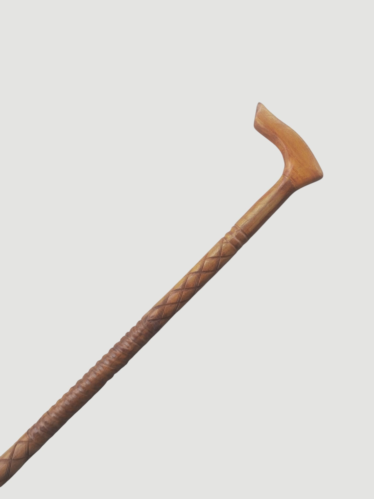 Premium Shahtoot Wood Walking Cane – Classic light Brown (Derby T Sahpe handle)