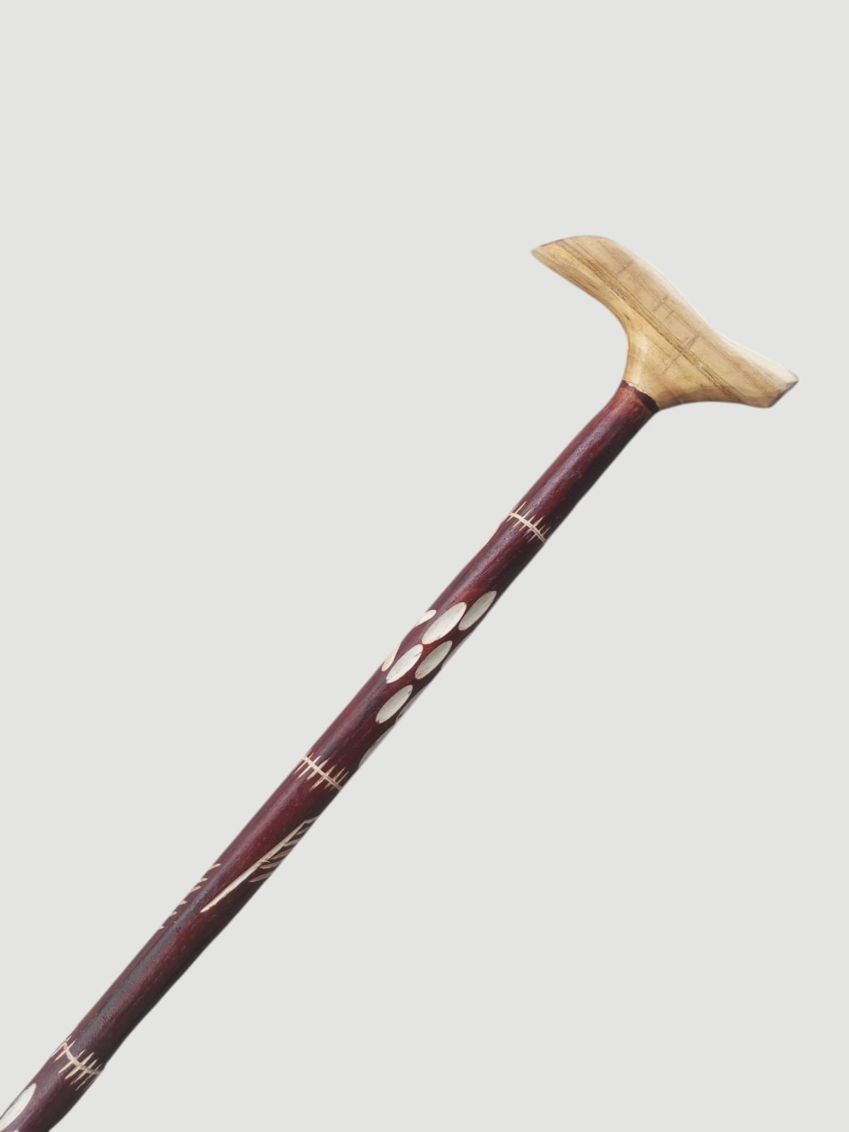 Premium Shahtoot Wood Walking Cane – Classic BLACK (Derby T Sahpe handle)